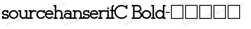 sourcehanserifC Bold字体转换